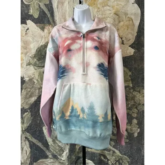 Anthropologie x Pilcro Half-Zip Pullover Sweatshirt Size M - Picture 6 of 9